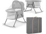 Kinderkraft Lovi 3In1 - Lettino - Culla, Lettino Da Viaggio E Lettino - Con Protezione Dagli Insetti - Dalla Nascita A 9 Kg - Grigio