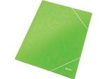 Leitz 3982-00-54 Cartella Angolare Leitz Wow, Din A4, Cartone, Verde
