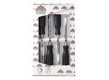 Stubai 3543 Set Di Scalpelli Set Di Scalpelli Con Manico In Plastica Nera E Lama Extra Lunga, 4 Pezzi (12,16,20,24 Mm), Scalpello Per La Lavorazione Precisa Del Legno Strumento Di Alta Qualità Per Falegnami Falegnami Fai Da Te