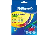 Pelikan 814522 Penna In Fibra Pelikan Colorella Star, Confezione Da 24 Pezzi
