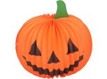 Zucca Lanterna Halloween 25X25 Cm Carta Arancione