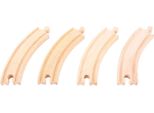 Bigjigs Binario Lungo Rotondo 17 Cm 4 Pezzi