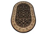 Tappeto Royal Adr Ovale Disegno 1745 Nero Nero 200X290 Cm