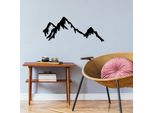 Wallity, Montagna, Decorazione Murale, Nero, Metallo, 70 X 30 Cm