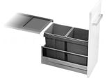 Cestino Hailo 3669001 As Tandem 2X 15 Litri Grigio Scuro