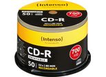 Intenso - 50 X CD-R - 700 Mb (80 Min) 52X - Superficie Stampabile A Getto D'inchiostro - Fuso