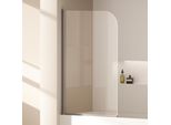 Emke 80X140Cm Parete Divisoria Per Vasca Da Bagno Schermo Pieghevole Cabina Doccia Attacco Per Vasca Da Bagno Nano Rivestimento Easy-Clean