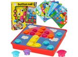 Puzzle Educativo A Mosaico Con Bottoni 57 Pezzi.
