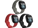 Fitbit Sense, Fitbit Sense 2, Fitbit Versa 3, Fitbit Versa 4 Cinturino: Cinturino In Silicone Imoshion Multipack