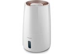 Philips | HU3916/10 | Umidificatore | 25 W | Capacità Del Serbatoio Dell'acqua Di 3 L | Adatto Per Ambienti Fino A 45 M² | Tecnologia Nanocloud | Potenza Di Umidificazione 300 Ml/H | Bianco/Oro Rosa