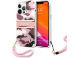 Guess Guhcp13Lkcabpi Iphone 13 Pro / 136,1 RóżOwy/Pink Hardcase Camo Strap Collection