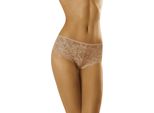 Wolbar Lady Slip Pants Tulle Net Lace Underwear Navi Wb429, Beige, M