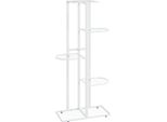 Vidaxl Portafiori A 5 Livelli 43X22X98 Cm Metallo Bianco