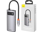 Hub 4W1 Serie Baseus Metal Gleam, Usb-C Do Usb 3.0 + Usb 2.0 + Hdmi + Usb-C Pd