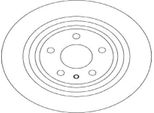 2X Disco Freno Trw DF6809 Per Ford Mondeo V Estate (Cf) Mondeo V Hatchback (Ce)