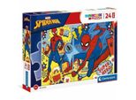 Clementoni Puzzle 24 Maxi Superkolor Spiderman 24216