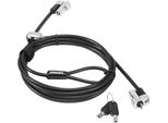 Lenovo 4XE1B81916, 1,8 M, Kensington, Chiave, Nero