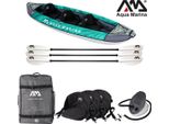 Aqua Marina Laxo 380Cm Kayak Set 3 Persone Canoa Gonfiabile Kayak Touring Kayak