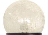 Lampada Solare A Globo In Vetro Crepla Con Spina Di Terra - Ø 8 Cm / 10 Led