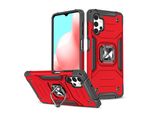 Wozinsky Ring Armor Custodia Ibrida Blindata + Supporto Magnetico Samsung Galaxy A73 Rosso