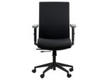 Sedia Da Ufficio Ergonomica Girevole Riverton F/L, Braccioli Regolabili, Seduta Scorrevole (Avanti-Indietro), Nero
