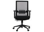 Sedia Da Ufficio Ergonomica Girevole Riverton M/L, Braccioli Regolabili, Schienale In Rete, Seduta Scorrevole (Avanti-Indietro), Nero