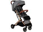Momi Estelle Passeggino - Leggero, Ammortizzato 4 Ruote, Valigia, Grigio-Oro