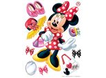 Tatuaggio Da Parete Disney Minnie Mouse Rosso, Bianco E Giallo - 600100 - 65 X 85 Cm