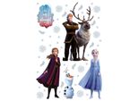 Tatuaggio Da Parete Disney La Regina Dei Ghiacci Blu, Marrone E Viola - 600168 - 65 X 85 Cm