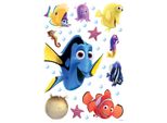 Tatuaggio Da Parete Disney Alla Ricerca Di Dory Blu, Giallo E Arancione - 600113 - 42,5 X 65 Cm