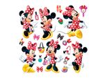 Tatuaggio Da Parete Disney Minnie Mouse Rosso E Giallo - 600238 - 30 X 30 Cm