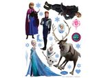 Tatuaggio Da Parete Disney La Regina Dei Ghiacci Blu, Marrone E Viola - 600142 - 65 X 85 Cm