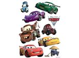 Tatuaggio Da Parete Disney Cars Rosso, Giallo E Verde - 600205 - 65 X 85 Cm