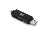 Lettore Di Schede Act USB-C/USB-A Per Sd/Micro Sd AC6375