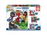 Educa 19295, Spidey E I Suoi Super Amici, Set Di Puzzle 4In1 Con 12/16/20/25 Pezzi, Puzzle Per Bambini Dai 3 Anni In Su, Spiderman, Marvel