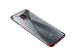 Custodia Trasparente E Colorata In Tpu Galvanizzato Per Xiaomi Redmi 10X 4G/Xiaomi Redmi Note 9, Rosso