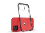 Spring Case Pokrowiec ŻElowe Etui Z Kolorową Ramką Do Iphone 12 Mini Czarny