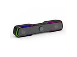 Hp Soundbar DHE-6002, 2.0, 6W, Nero, Controllo Del Volume, Da Tavolo, Jack Da 3,5 Mm (Usb), Retroilluminato, 300Hz-20Khz