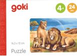 Goki Mini Puzzle In Legno - Animali Selvatici