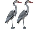 Relaxdays Figura Da Giardino Dell'airone, Set Di 2