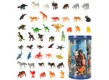 Figure Animali Marini Dinosauri Selvatici Set Mix 48Pz