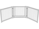 Costway 3 Pezzi Barriera Recinzione Cani Con Cancello, 61 Cm Di Altezza Cancello Di Sicurezza In Legno Pieghevole, Scala Cancello Cane Barriera Recinzione Porta Cancello Di Sicurezza