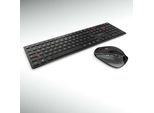 Cherry Dw 9500 Slim, Senza Fili, Rf Senza Fili + Bluetooth, Interruttore A Forbice, Qwerty, Nero, Grigio, Mouse