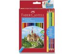 Matite Colorate Faber-Castell 36 Pezzi + Temperamatite, Matita E Matite Colorate Duo