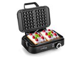 Lehmann Piastra Per Waffle Doppia, Rivestimento Antiaderente, Pulizia Rapida E Facile, Waffle In 3 Minuti, 1200W