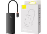 Hub 6W1 Baseus Lite Series Usb-C Do 2X Usb 3.0 + Usb-C + Hdmi + Sd/Tf (Czarny)