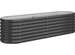 Vidaxl Letto Rialzato In Acciaio Verniciato A Polvere 152X40X36 Cm Antracite