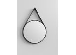 Specchio Da Parete Specchio Da Bagno Talos Black Style Specchio Rotondo Ø 50 Cm - Specchio Da Parete Rotondo In Nero Opaco - Specchio Da Bagno Rotondo Con Cornice In Alluminio Di Alta Qualità