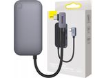 Hub 6In1 Baseus Padjoy Serie Usb-C Do Usb 3.0 + Hdmi + Usb-C Pd + Jack 3.5Mm + Sd/Tf (Szary)