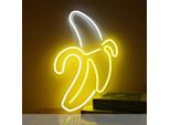 Luce Led Neon, Applique Decorativa, Giallo Banana, Circa 46 X 29,5 X 2 Cm